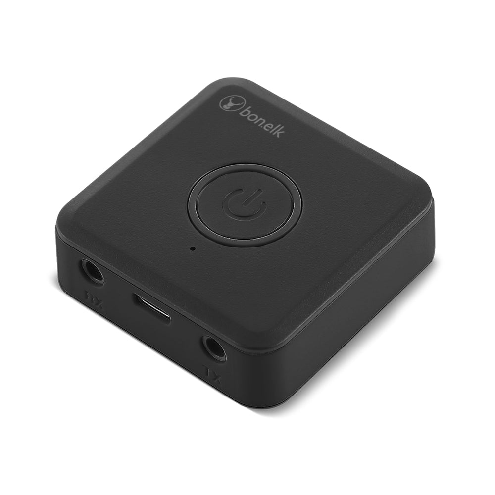 Bonelk Fly Wireless, Bluetooth Transmitter, AUX cable, Flight Adapter Black