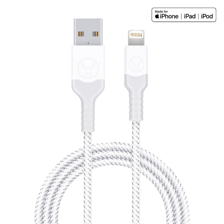 Bonelk USB to Lightning Cable, Long-Life Series (White) - 1.2m
