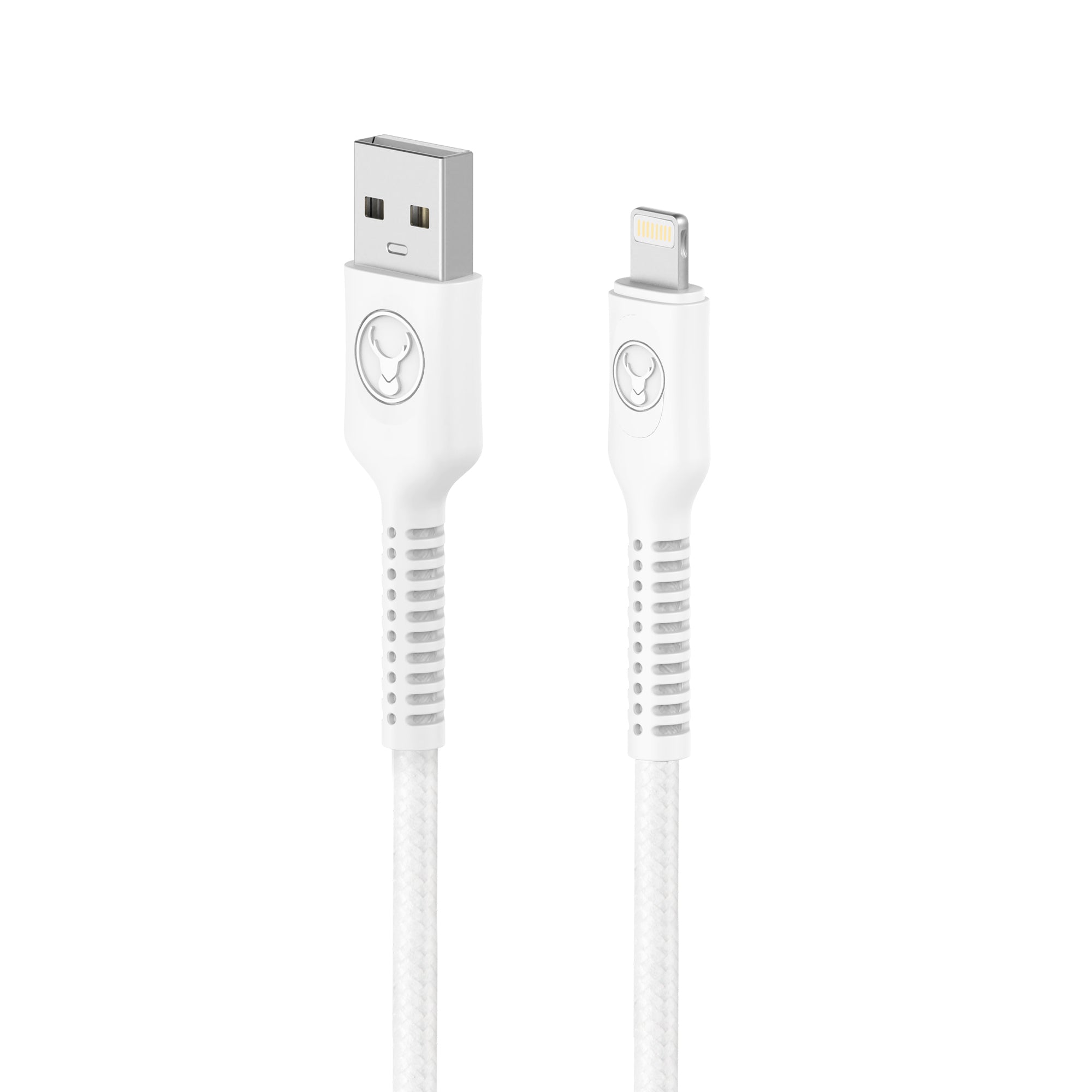 Bonelk Long-Life Easy-Grip USB-A to Lightning Cable (2m) - White
