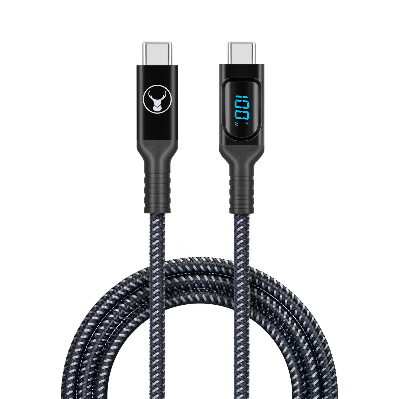 Bonelk Long-Life USB-C to USB-C Digital Display Cable 100W, (1.5m) - Black