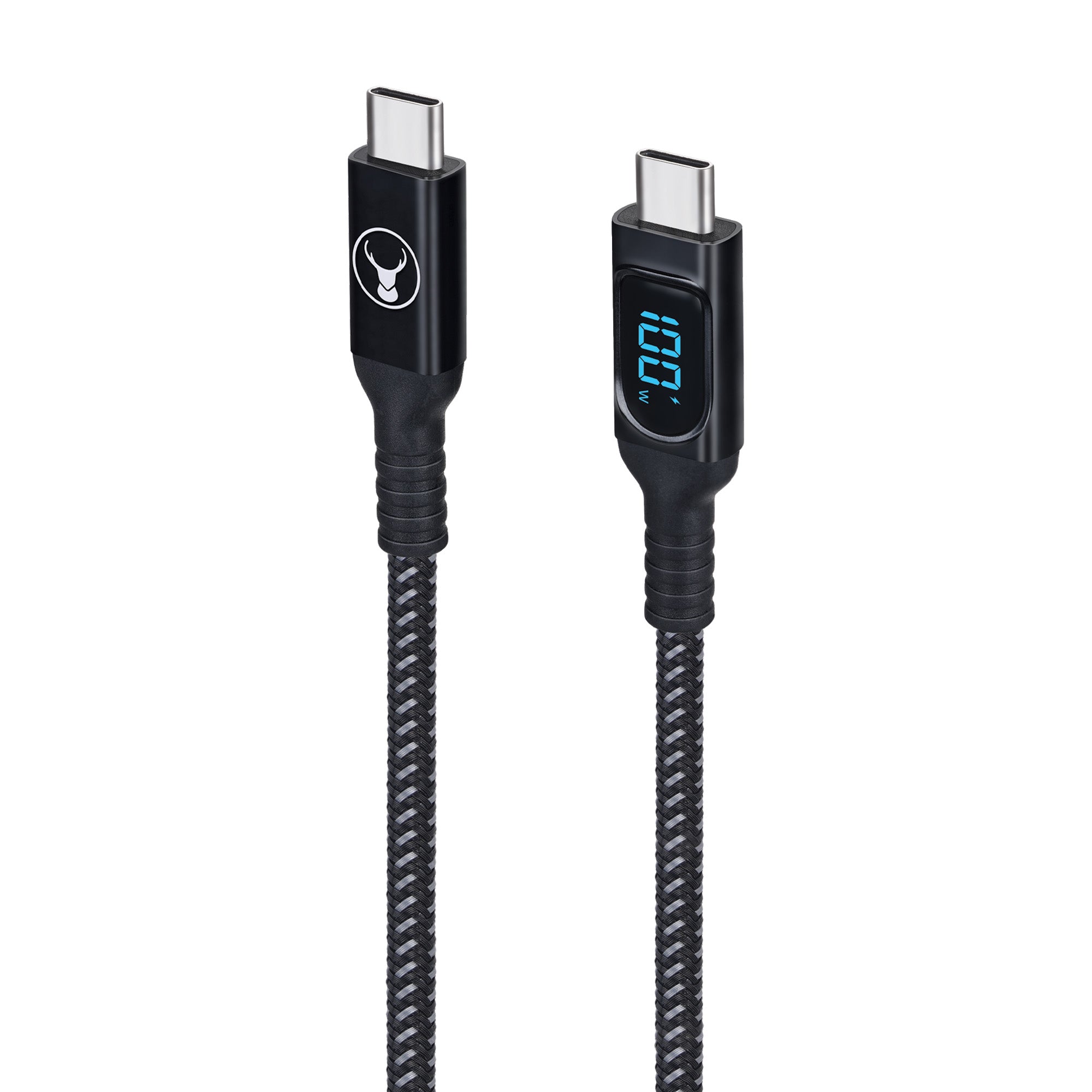 Bonelk Long-Life USB-C to USB-C Digital Display Cable 100W, (1.5m) - Black