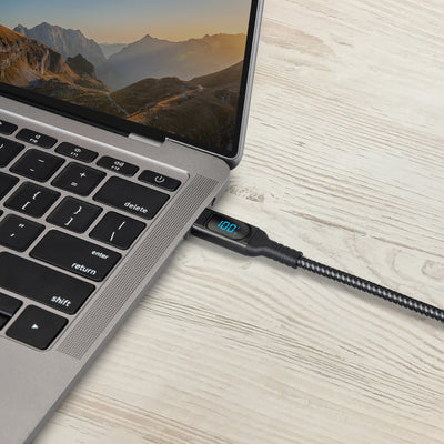 Bonelk Long-Life USB-C to USB-C Digital Display Cable 100W, (1.5m) - Black