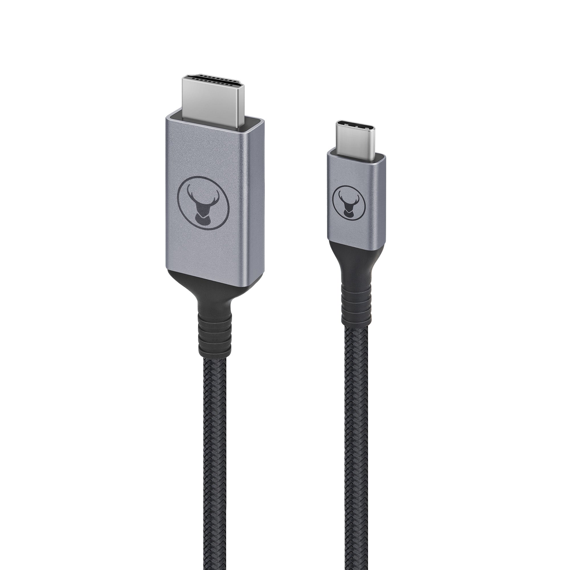 Bonelk Long-Life USB-C to HDMI Cable (1.5m/2.5m) - Black