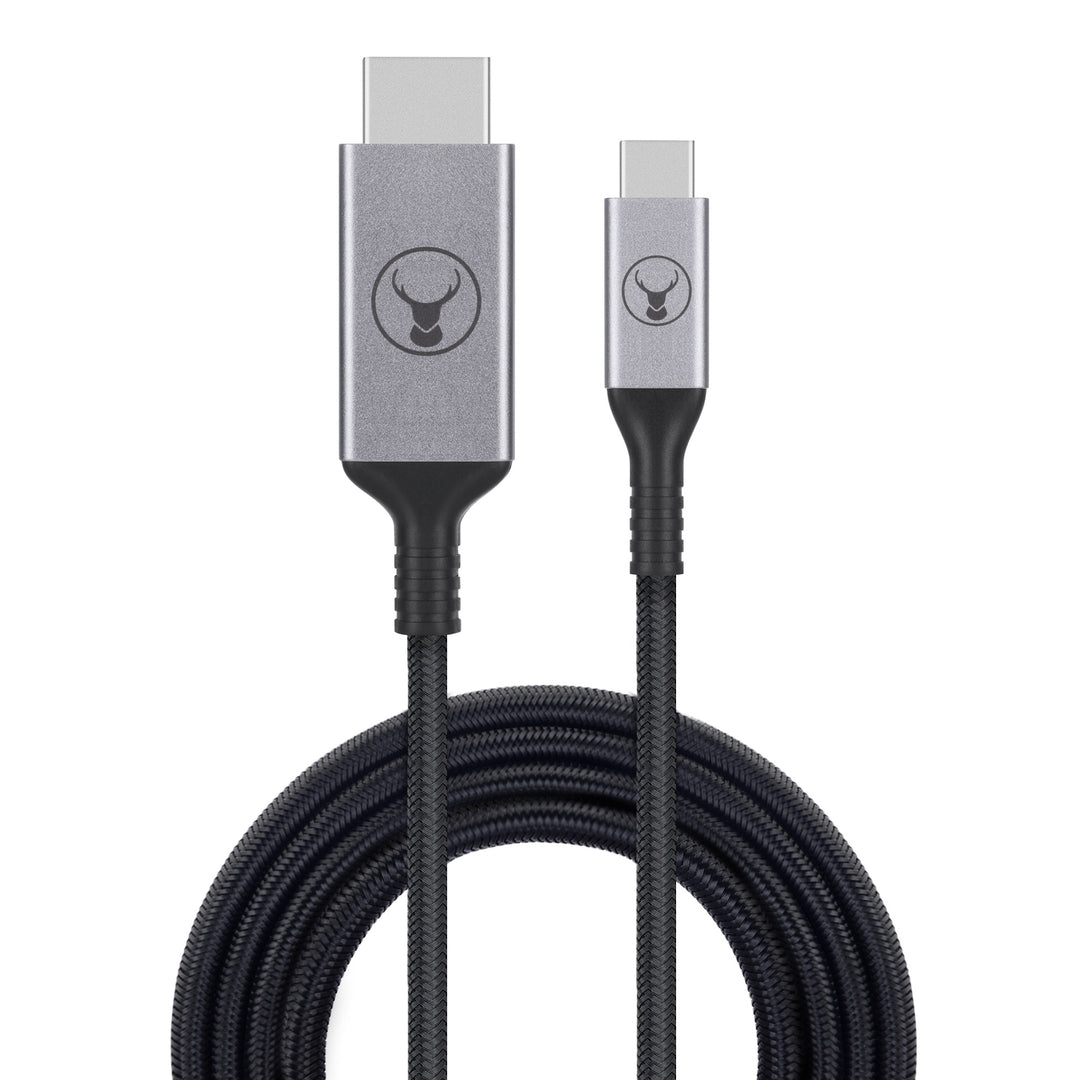 Bonelk Long-Life USB-C to HDMI Cable (1.5m/2.5m) - Black