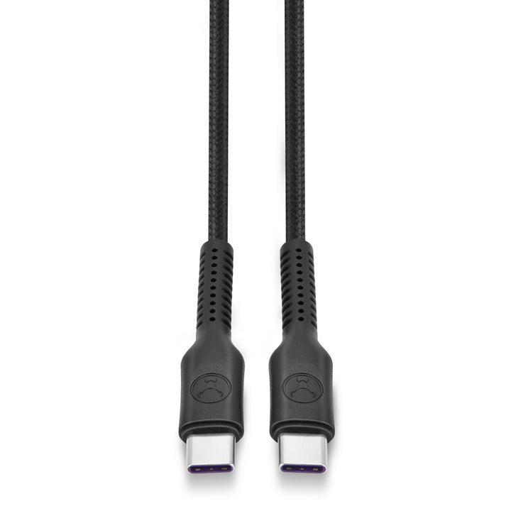Bonelk Long-Life Easy-Grip USB-C to USB-C Cable, 100W (1.2m) - Black
