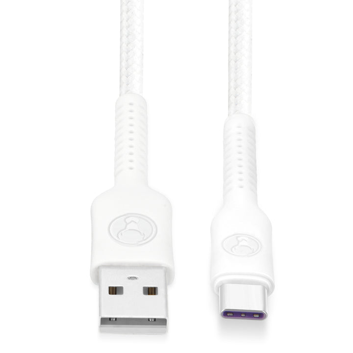 Bonelk Long-Life Easy-Grip USB-A to USB-C Cable, 60W (2m) - White