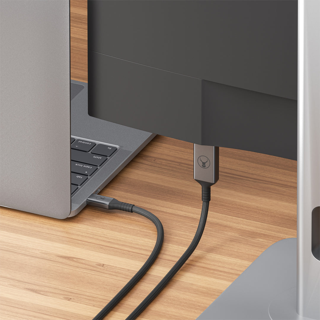 Bonelk Long-Life USB-C to DisplayPort Cable (1.5m) - Black