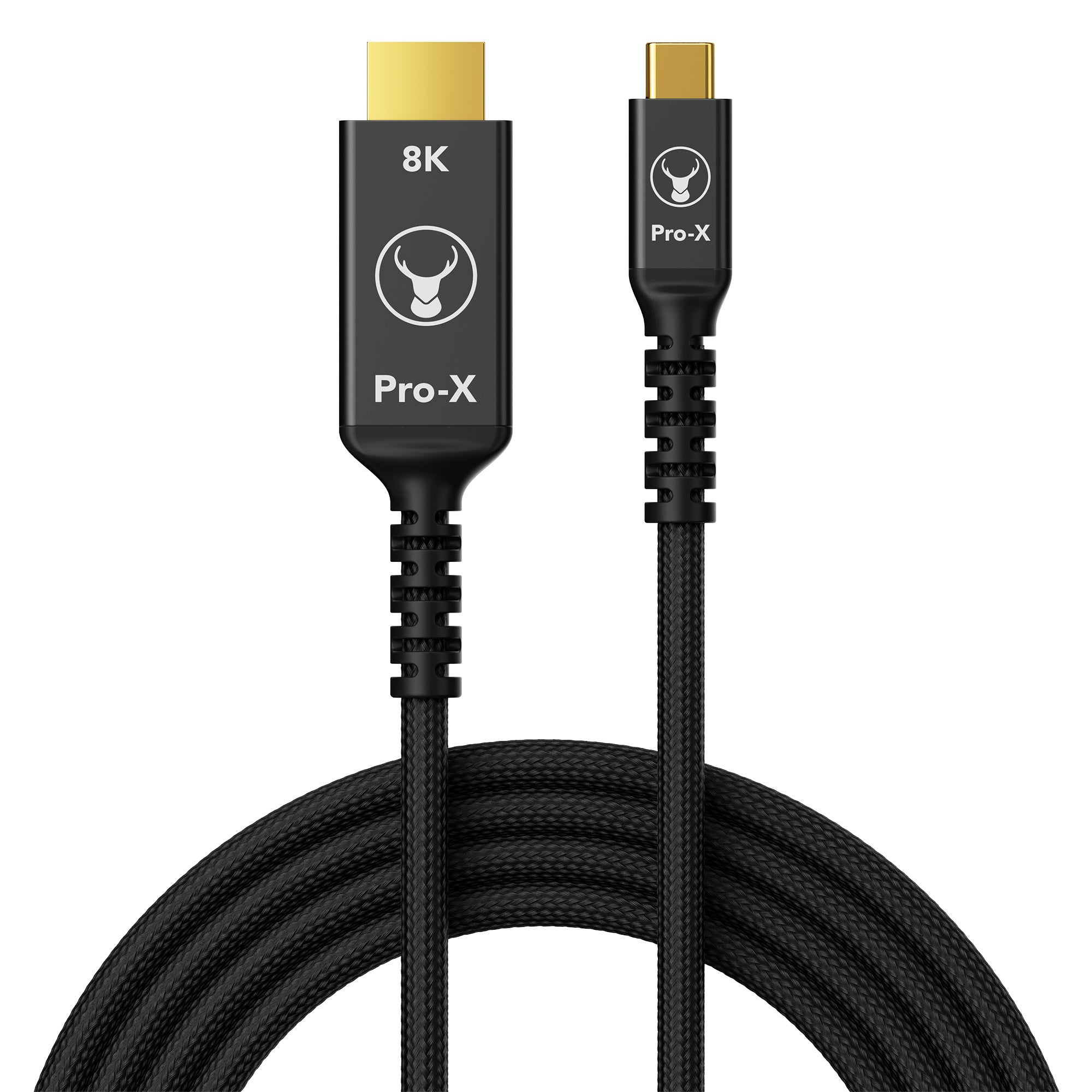Bonelk Pro-X Long-Life USB-C to 8K HDMI Cable (1.5m) - Black
