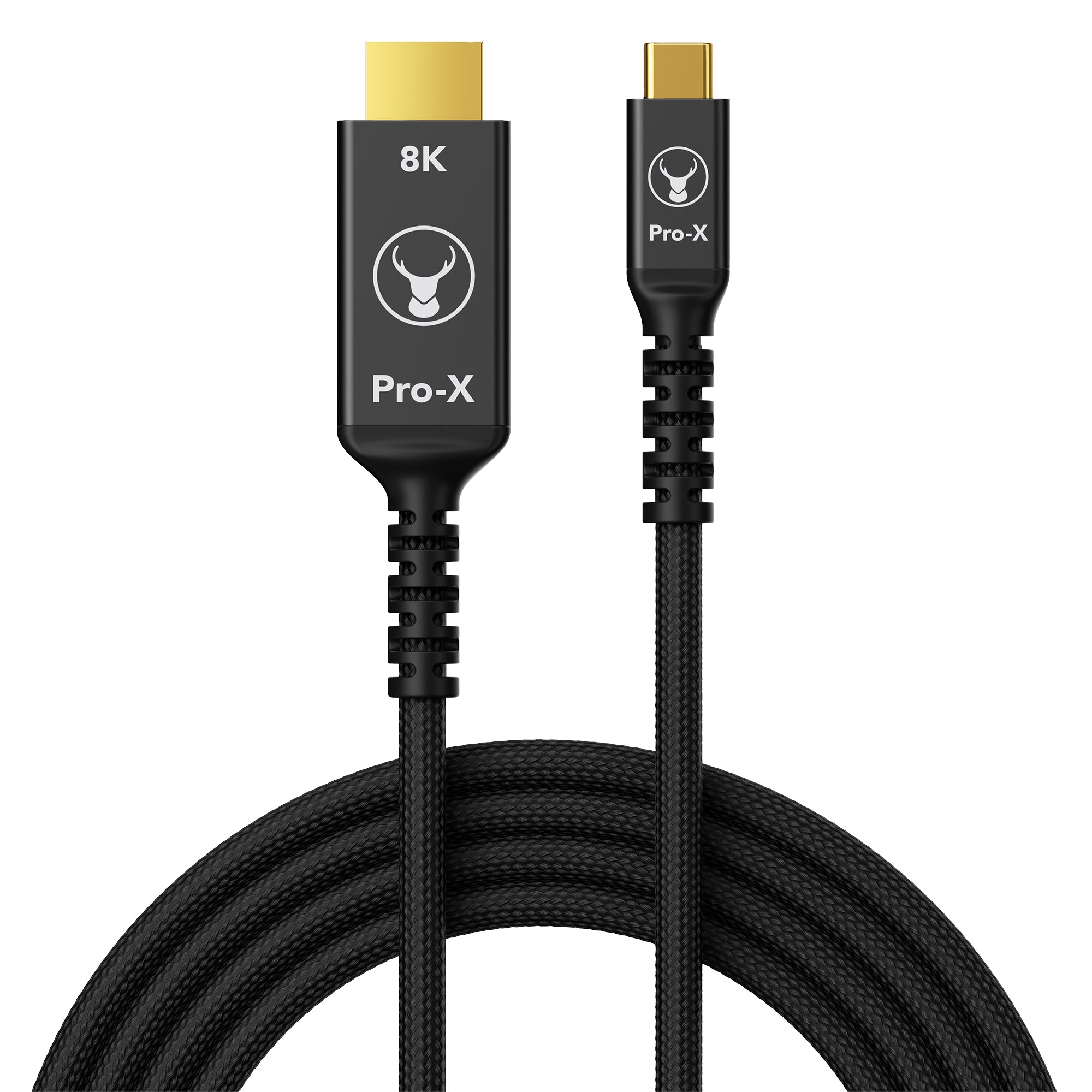 Bonelk Pro-X Long-Life USB-C to 8K HDMI Cable (2.5m) - Black