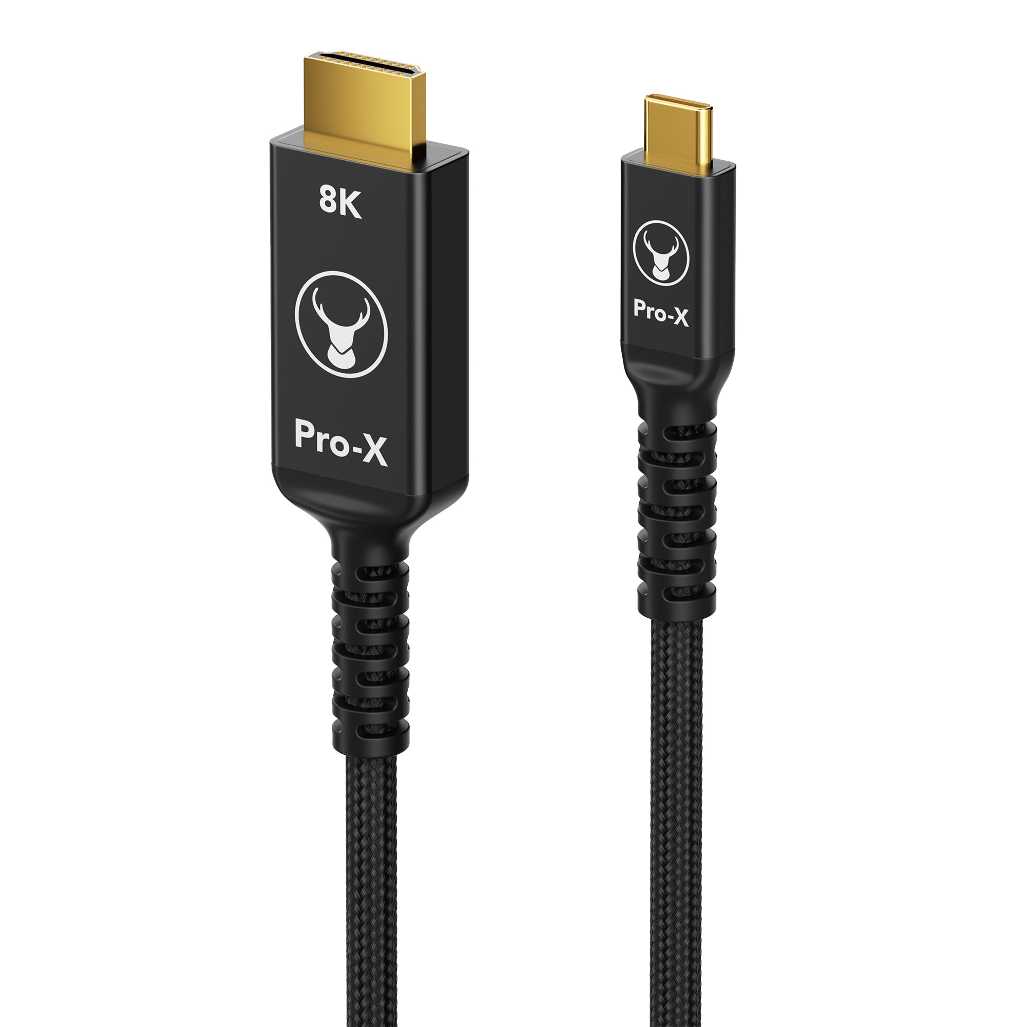 Bonelk Pro-X Long-Life USB-C to 8K HDMI Cable (2.5m) - Black