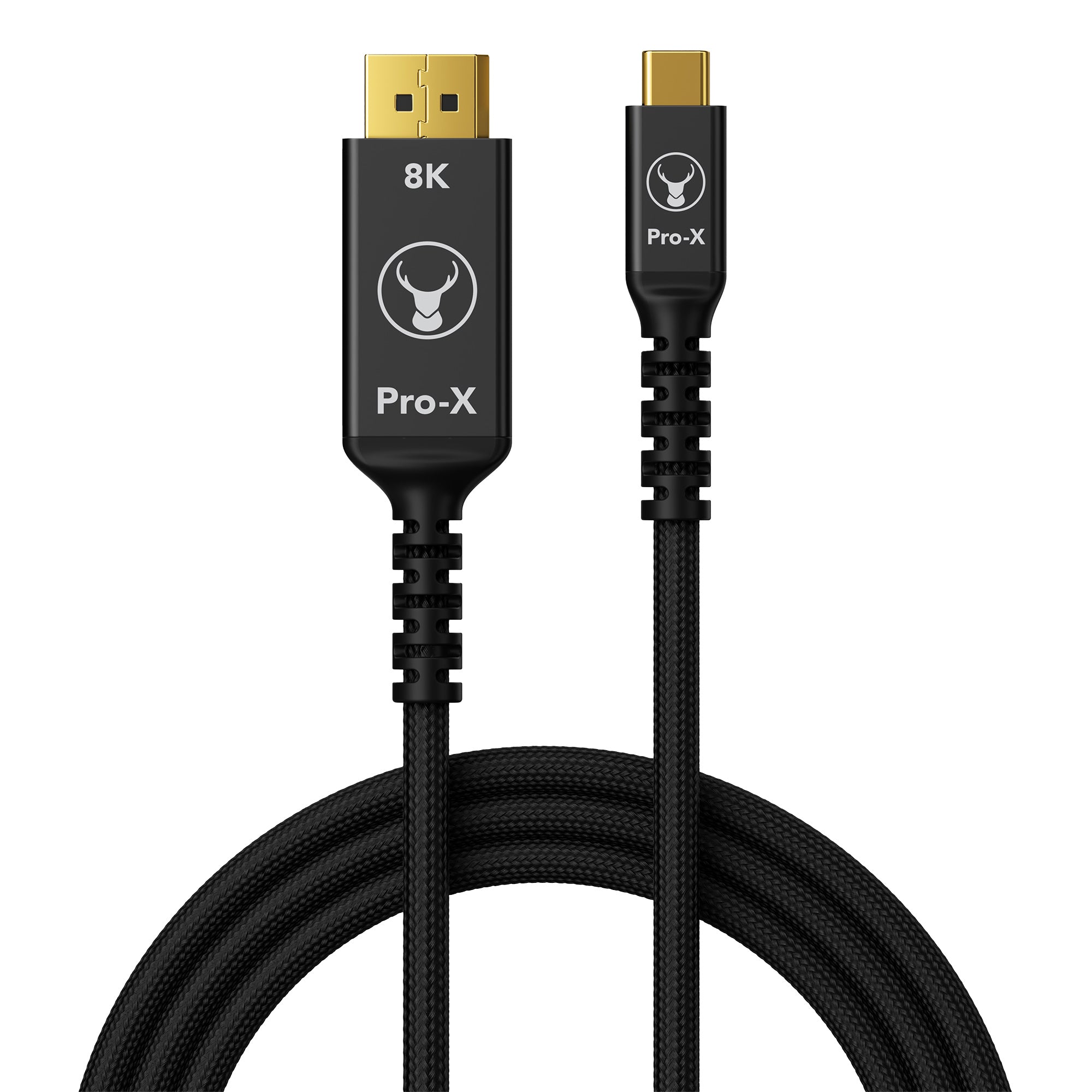 Bonelk Pro-X black 1.5m USB-C to 8K DisplayPort cable