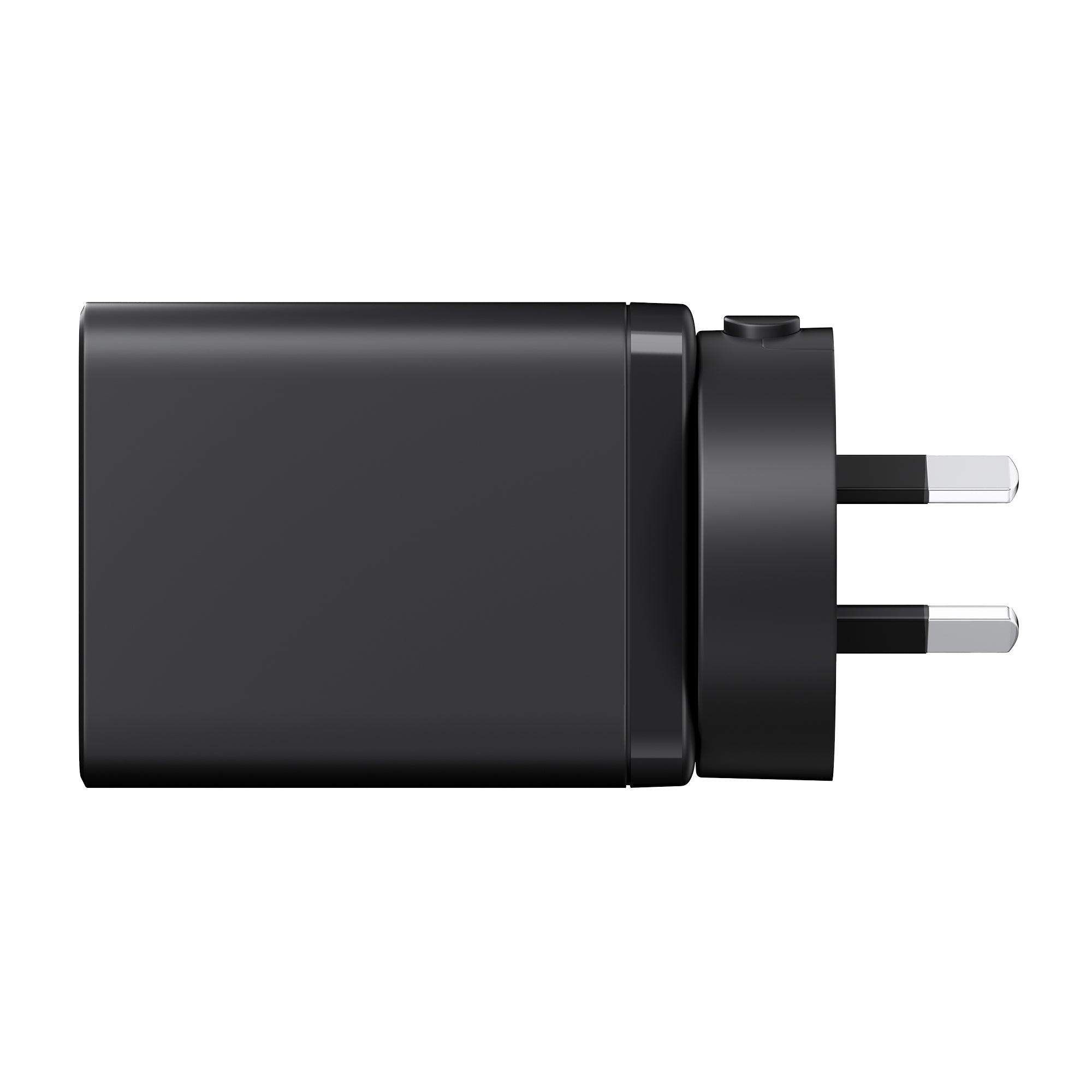 Bonelk 65W PD GaN USB-A/C Travel Wall Charger - Black (AU,US,UK,EU Interchangeable Pins)