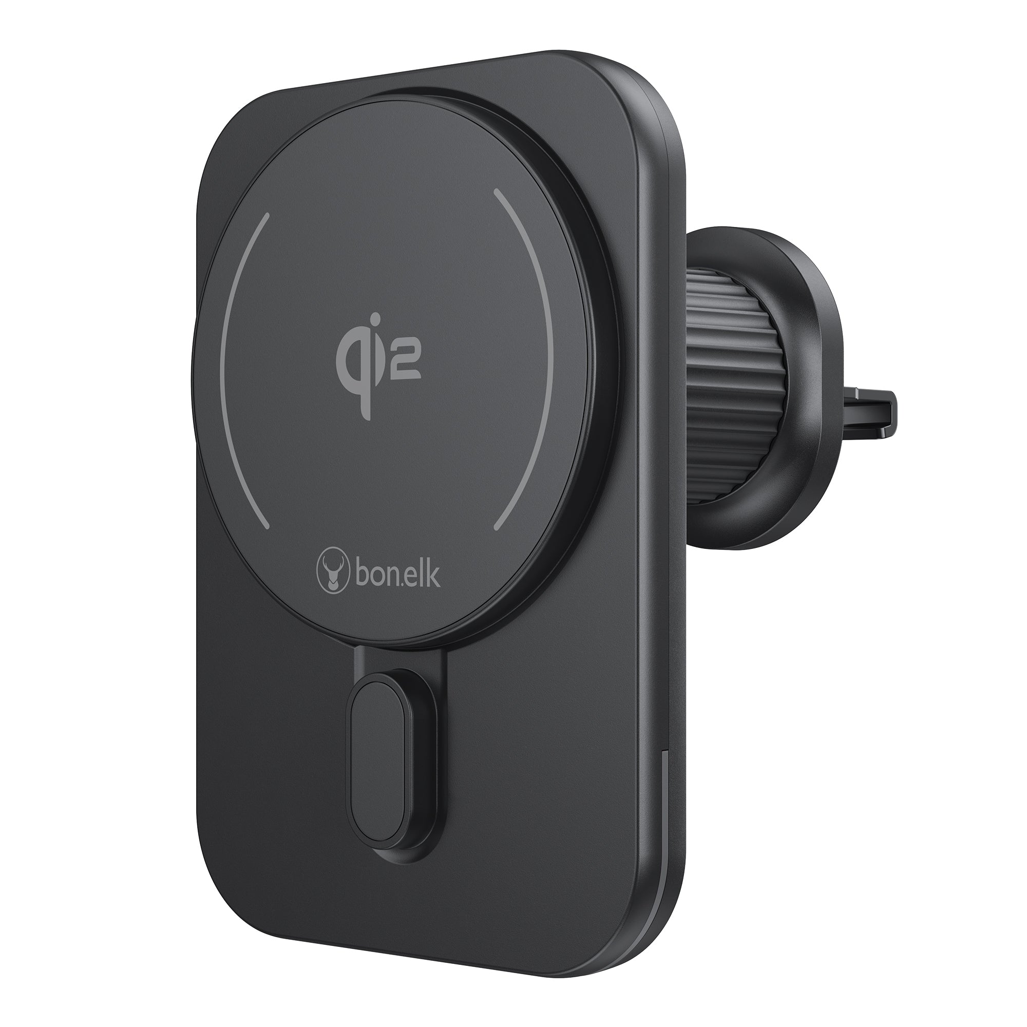 Bonelk Qi2 Magnetic 15W Charging Vent Mount + PD 30W Car Charger - Black