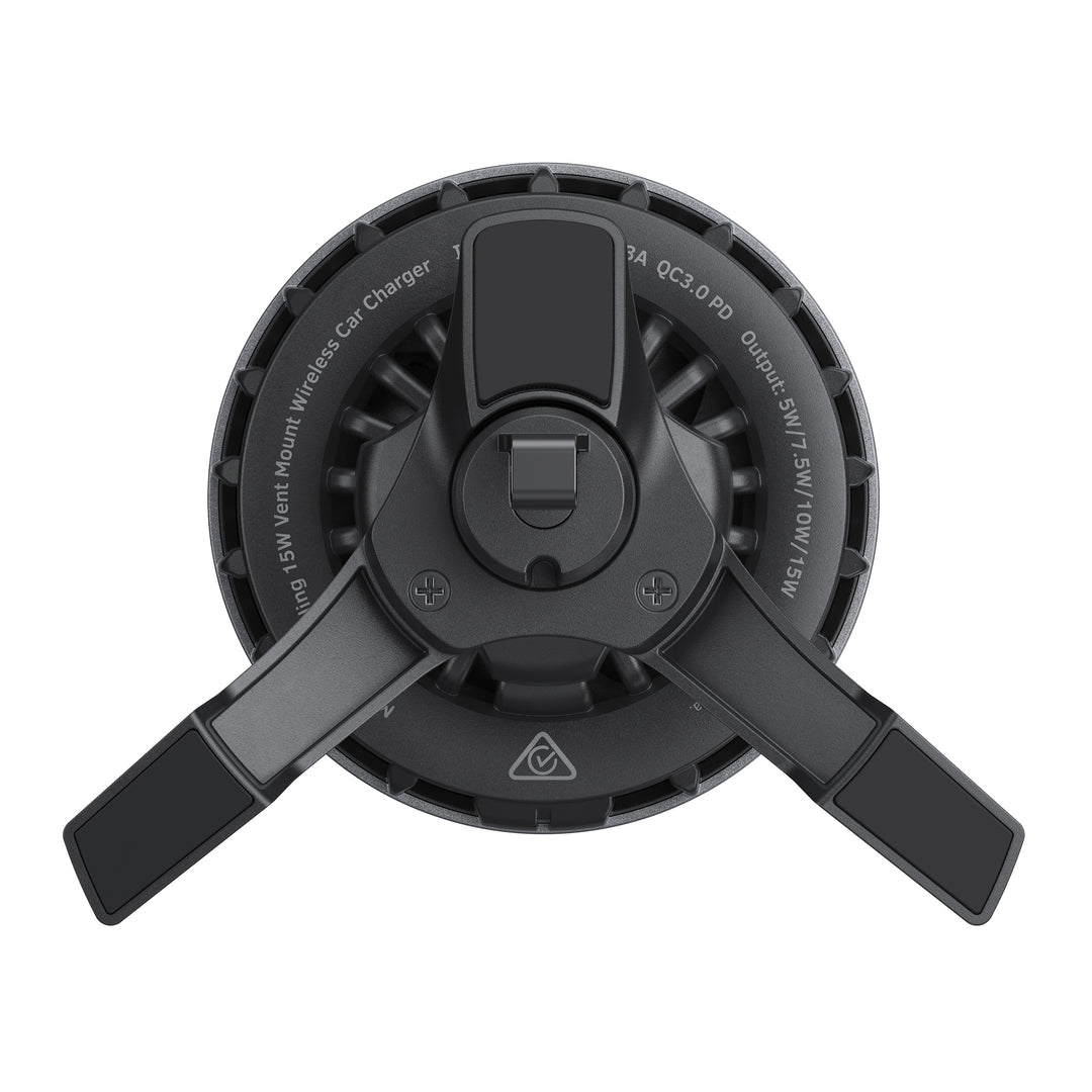 Bonelk Cooling Magnetic 15W Charging Vent Mount + PD 30W Car Charger - Black