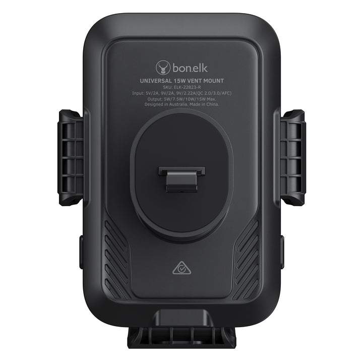 Bonelk Universal 15W Wireless Charging Vent Mount Phone Holder - Black