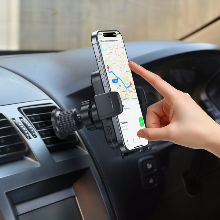 Bonelk Universal 15W Wireless Charging Vent Mount Phone Holder - Black