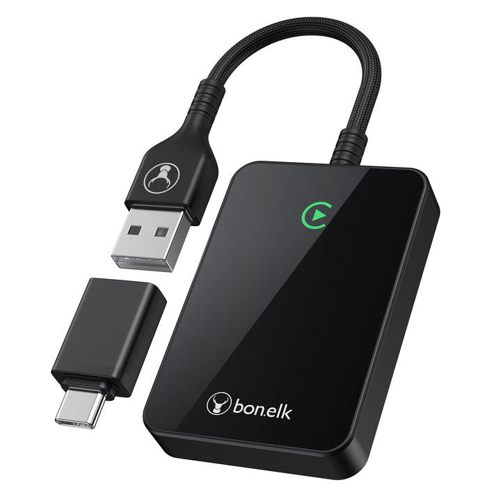 Bonelk WireFree Pro - Wired to Wireless CarPlay® Adapter  - Black