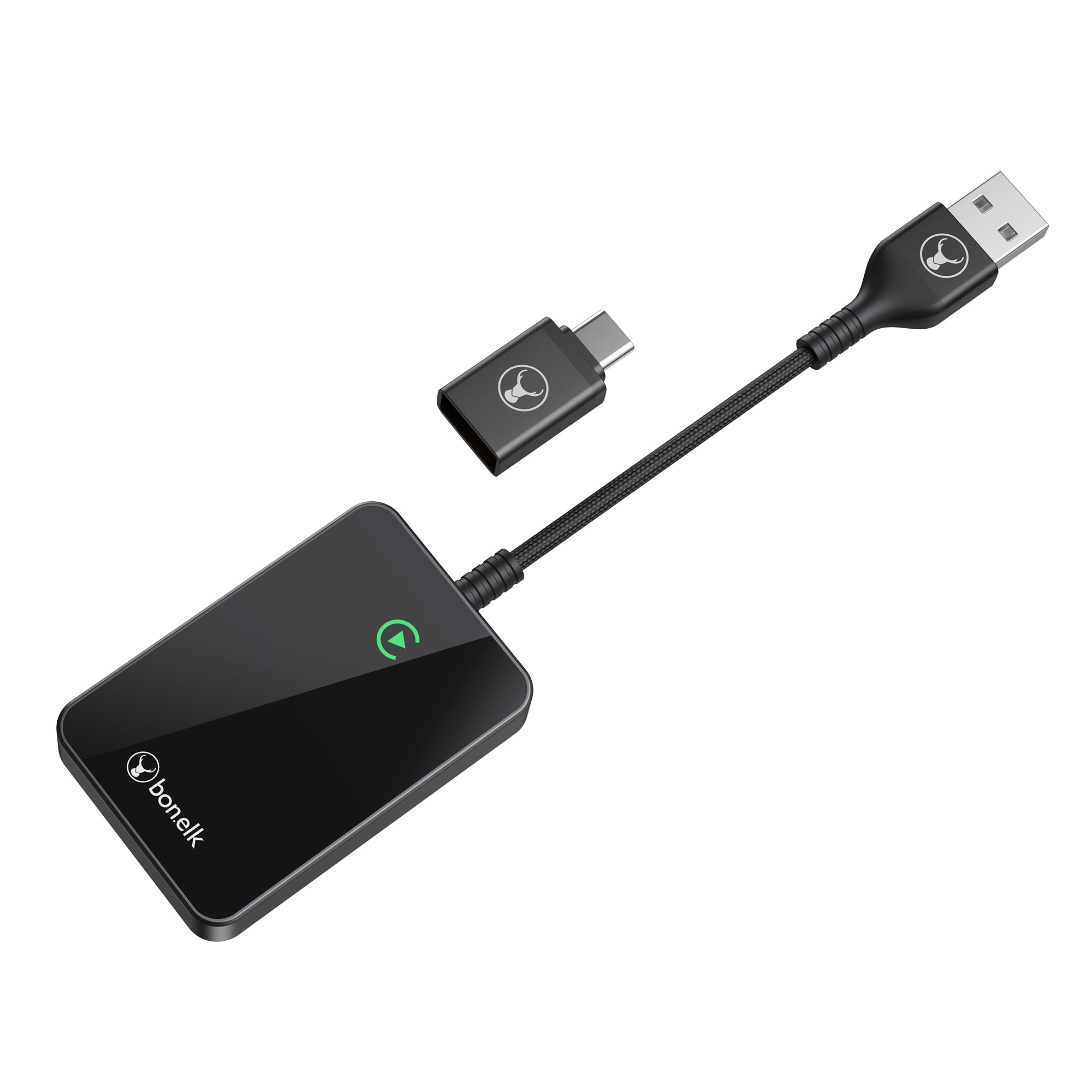 Bonelk WireFree Pro - Wired to Wireless CarPlay® Adapter  - Black