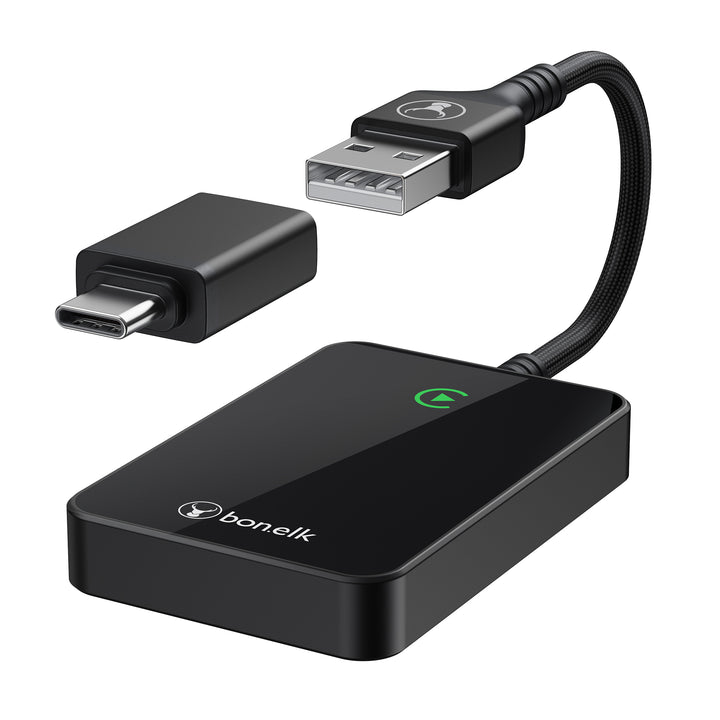 Bonelk WireFree Pro - Wired to Wireless CarPlay® Adapter  - Black
