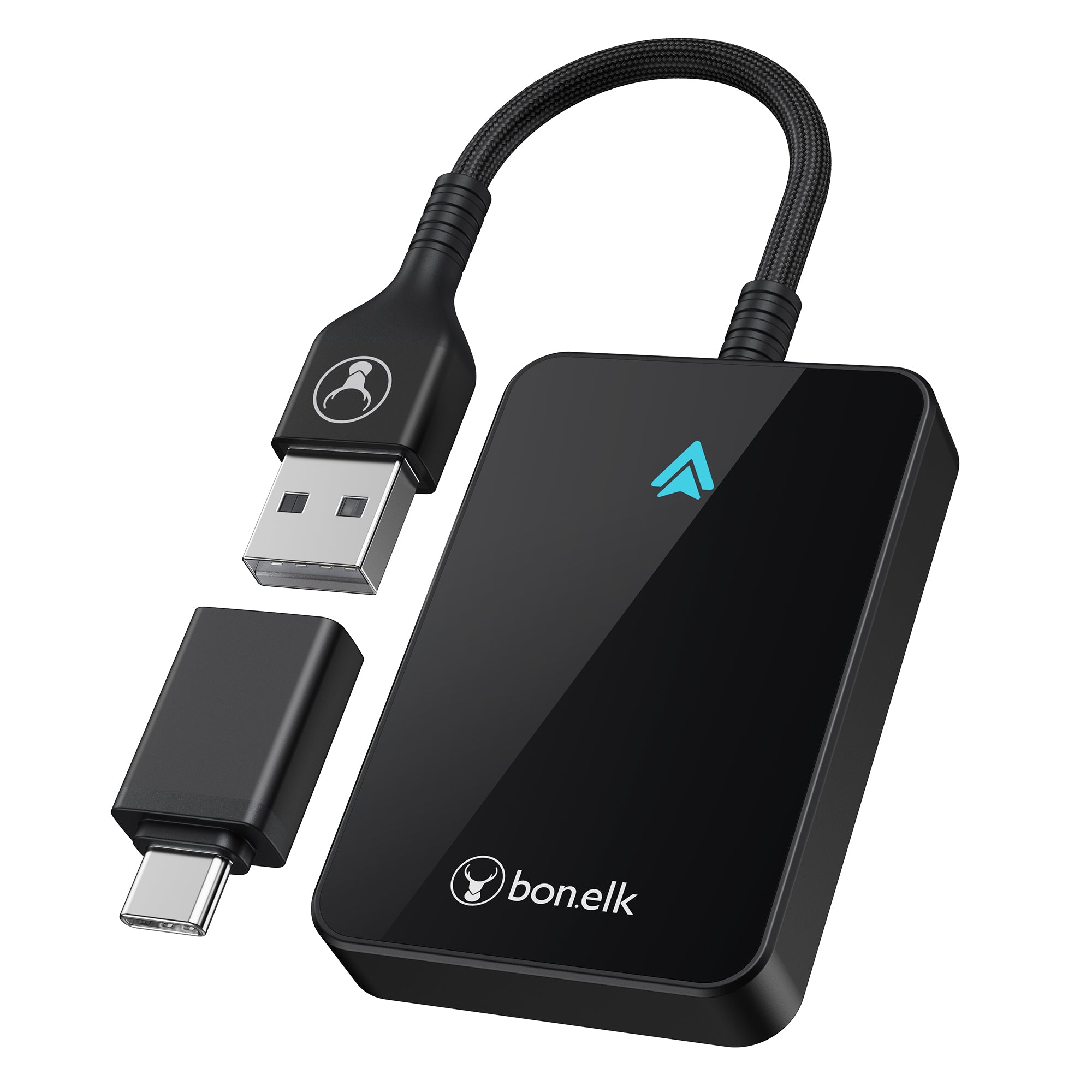 Bonelk WireFree Pro - Wired to Wireless Android Adapter - Black