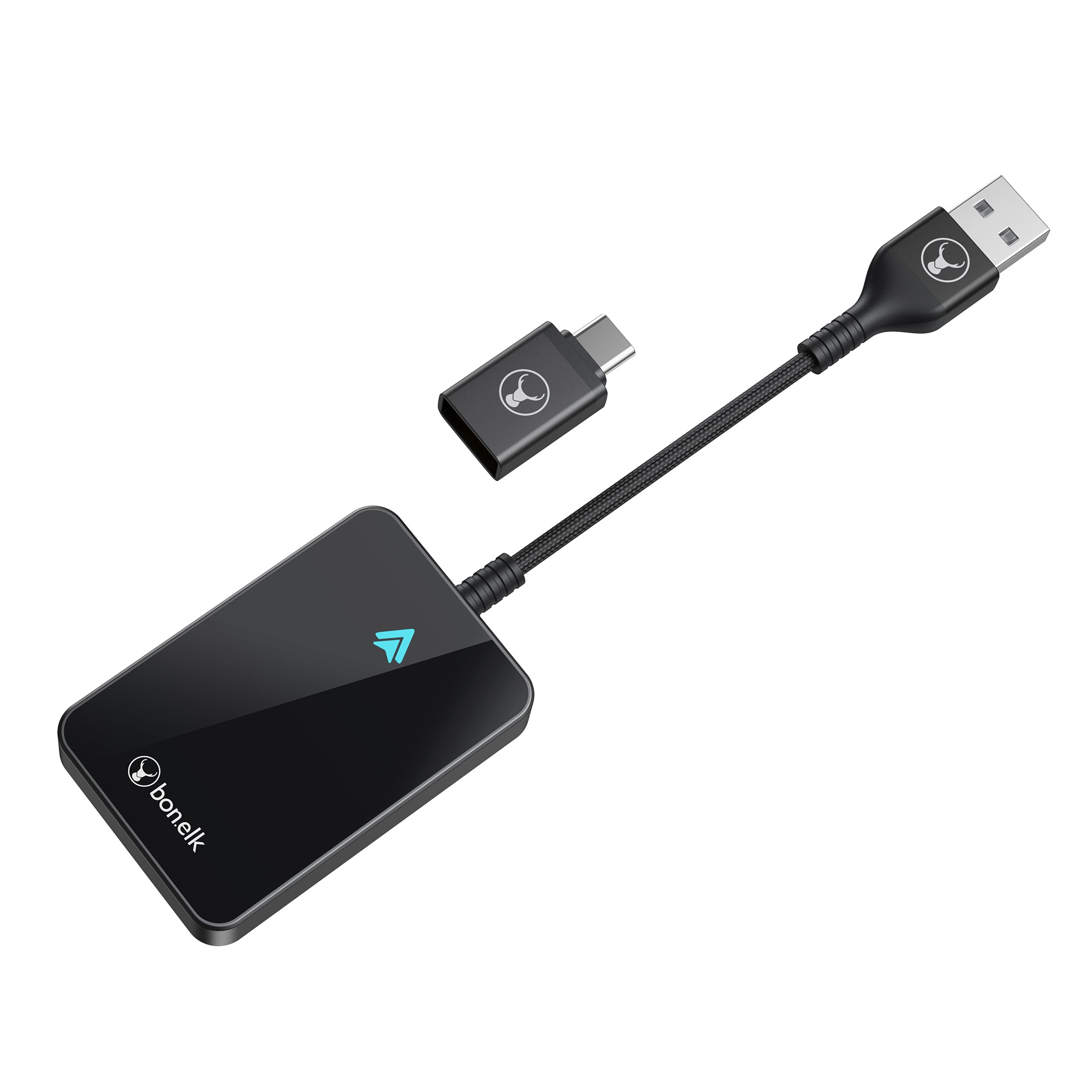 Bonelk WireFree Pro - Wired to Wireless Android Adapter - Black