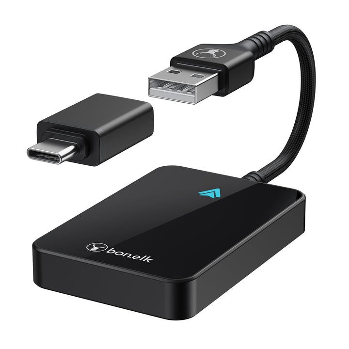 Bonelk WireFree Pro - Wired to Wireless Android Adapter - Black