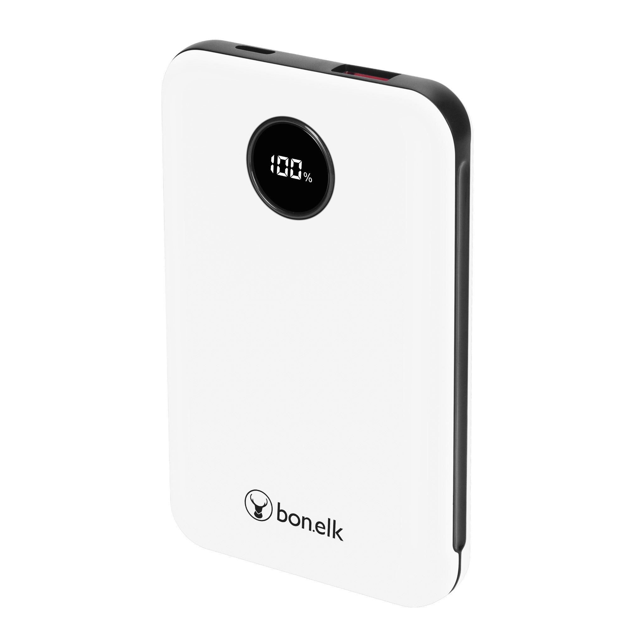 Bonelk 10k mAh Power Bank Mini, 1 x USB-C PD20W, 1 x USB-A QC22.5W - White