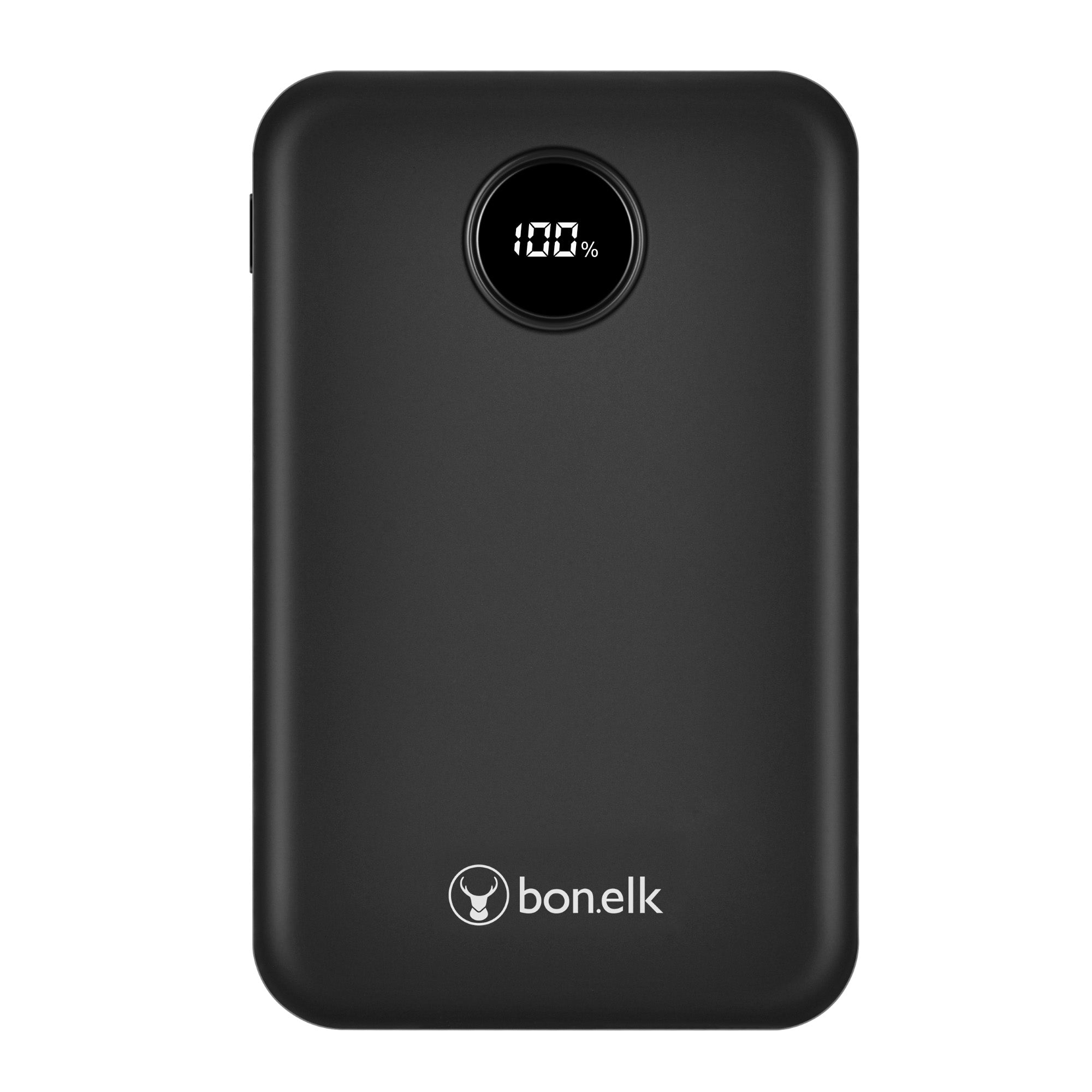 Bonelk 10k mAh Power Bank Mini, 1 x USB-C PD20W, 1 x USB-A QC22.5W - Black