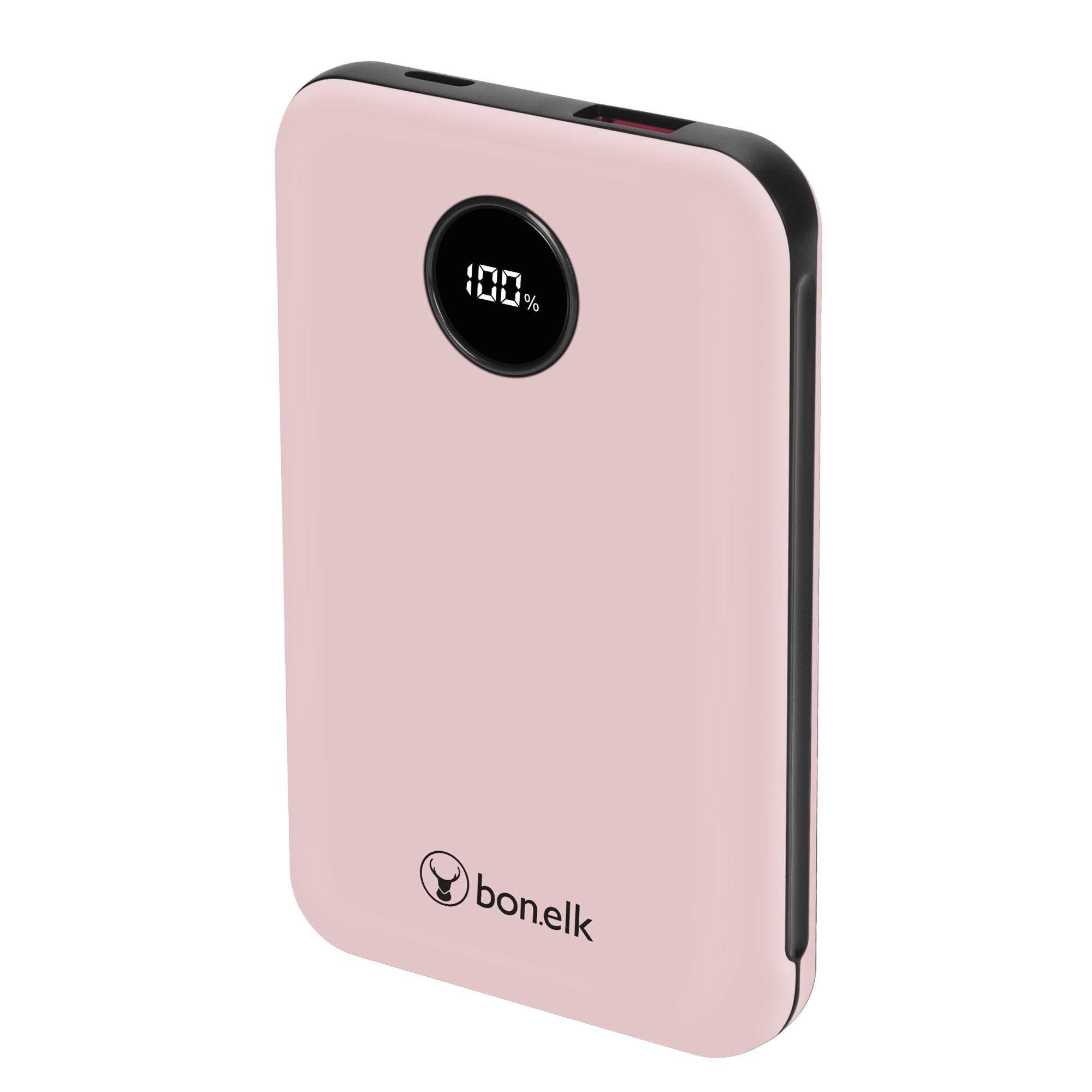 Bonelk 10k mAh Power Bank Mini, 1 x USB-C PD20W, 1 x USB-A QC22.5W - Pink