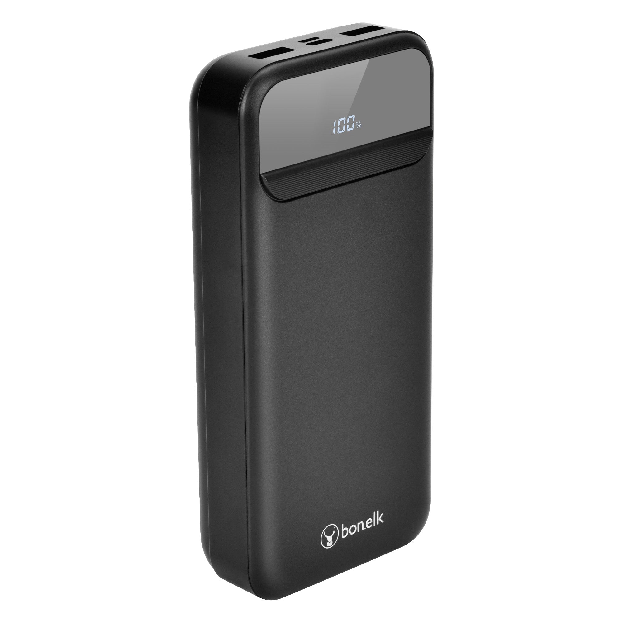 Bonelk 20k mAh Power Bank Pro, 1 x USB-C PD20W, 1 x USB-A QC22.5W - Black