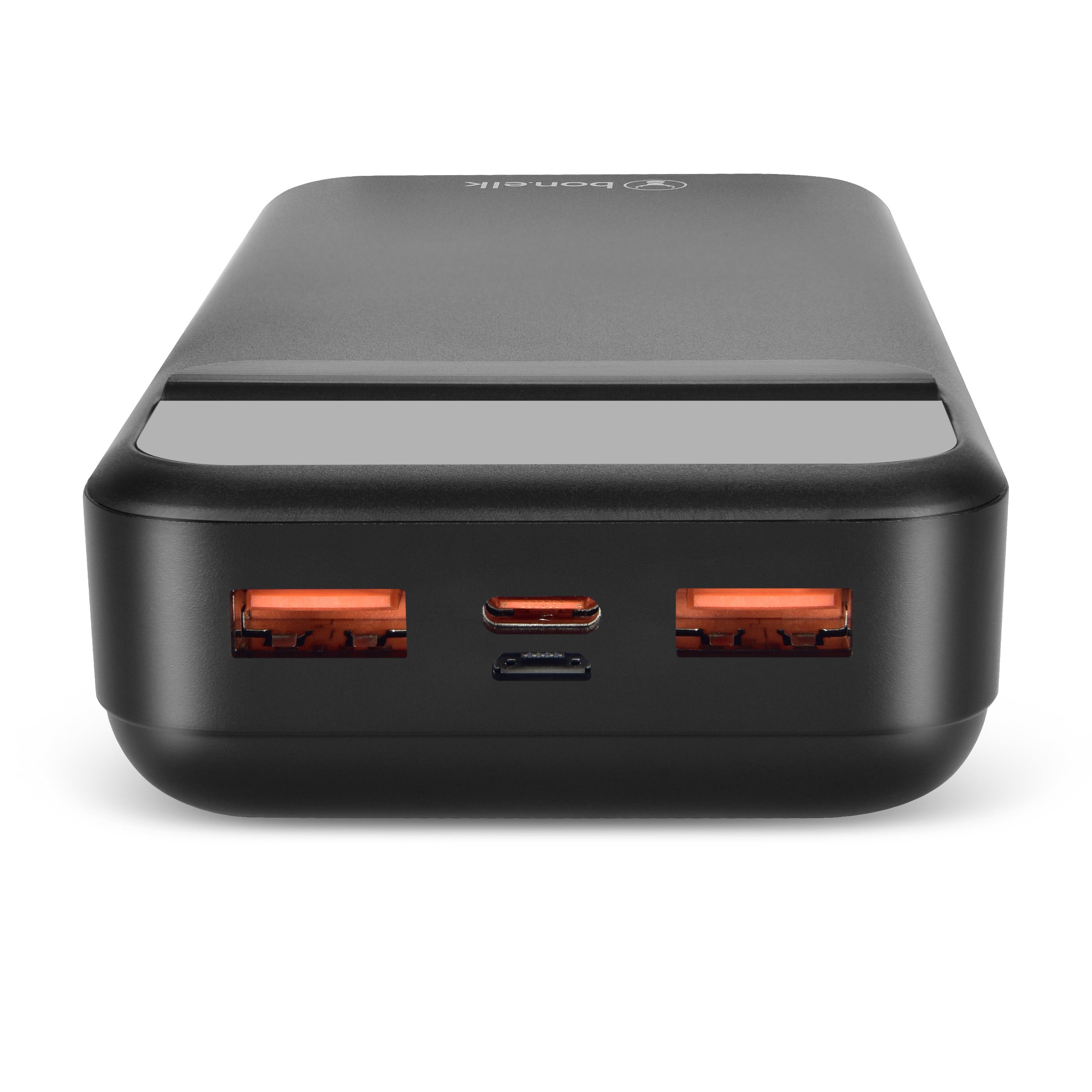 Bonelk 20k mAh Power Bank Pro, 1 x USB-C PD20W, 1 x USB-A QC22.5W - Black