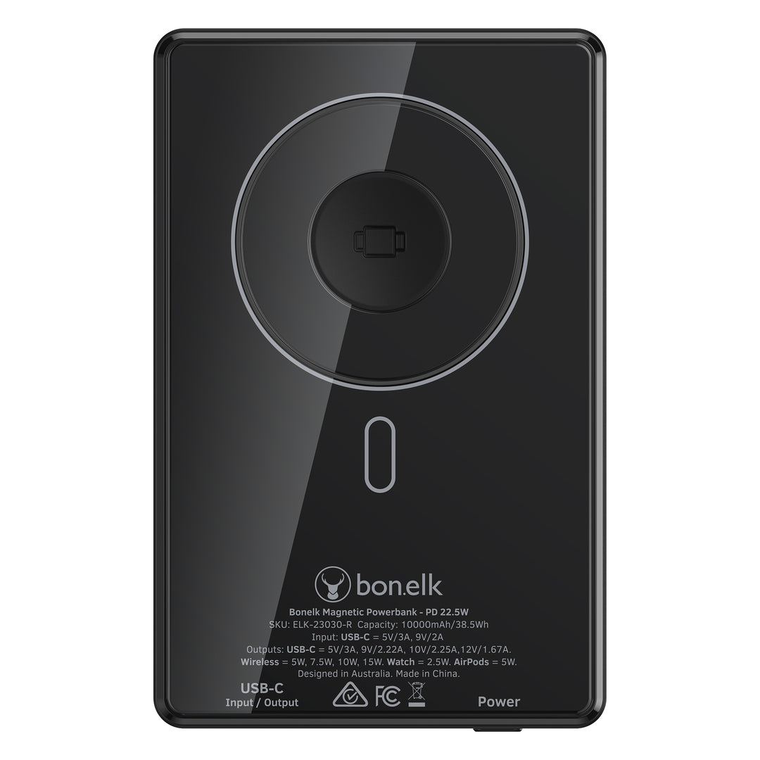 Bonelk Magnetic 5in1 Wireless Charging Power Bank 10k mAh