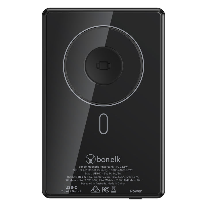 Bonelk Magnetic 5in1 Wireless Charging Power Bank 10k mAh