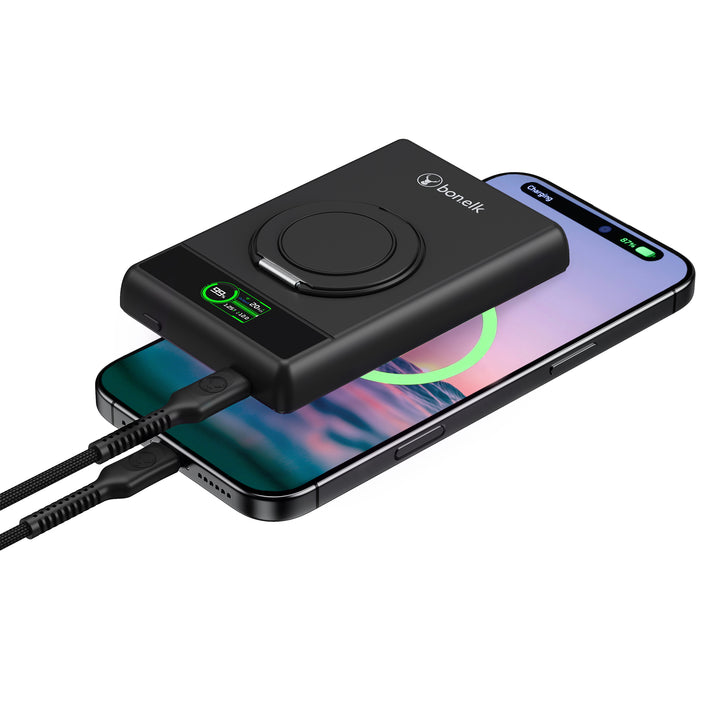 Bonelk Magnetic 5in1 Wireless Charging Power Bank 10k mAh