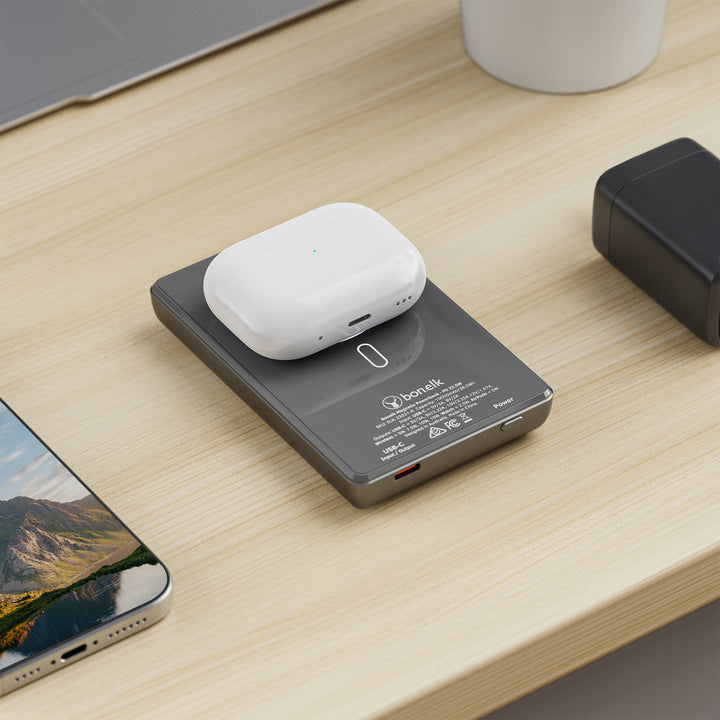 Bonelk Magnetic 5in1 Wireless Charging Power Bank 10k mAh