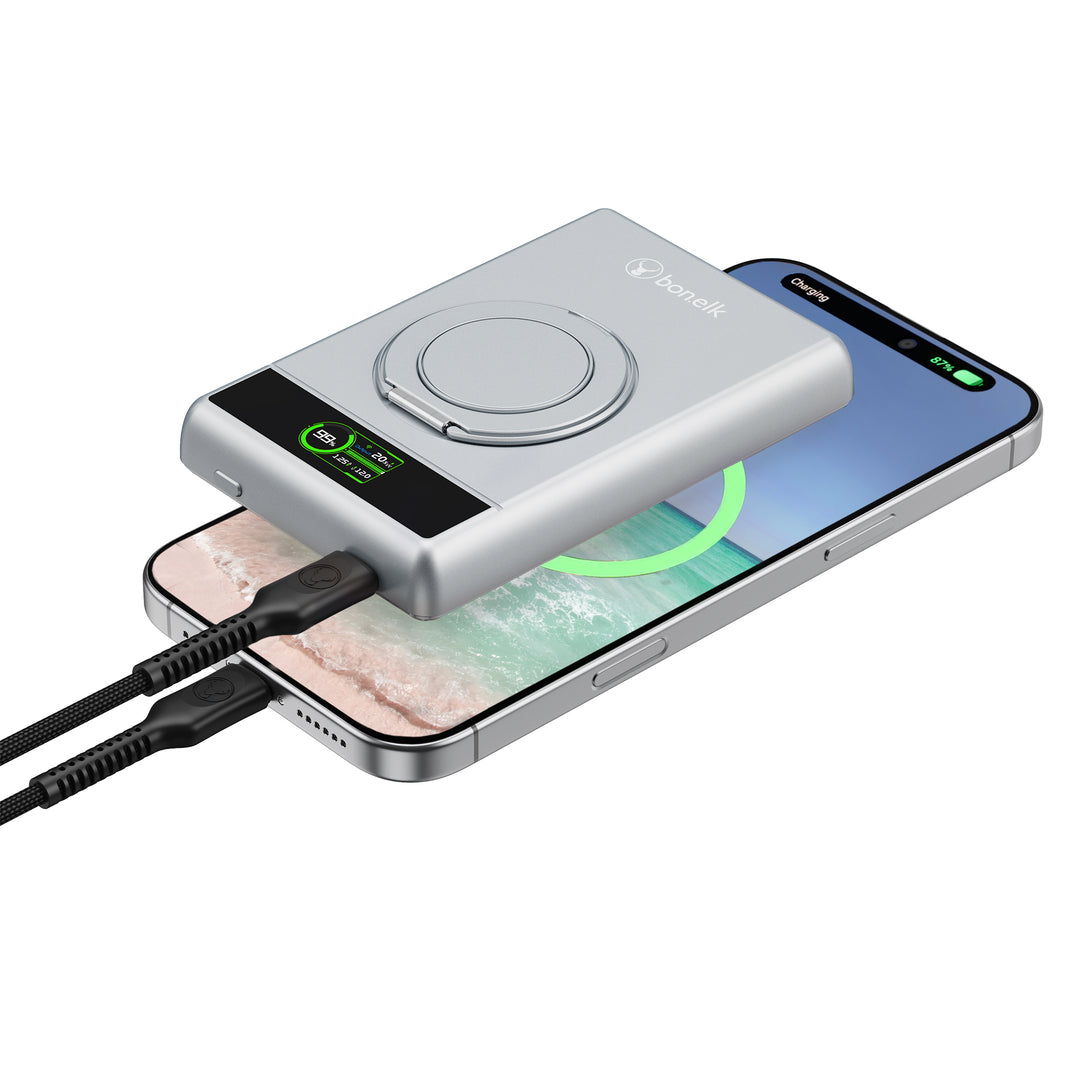 Bonelk Magnetic 5in1 Wireless Charging Power Bank 10k mAh