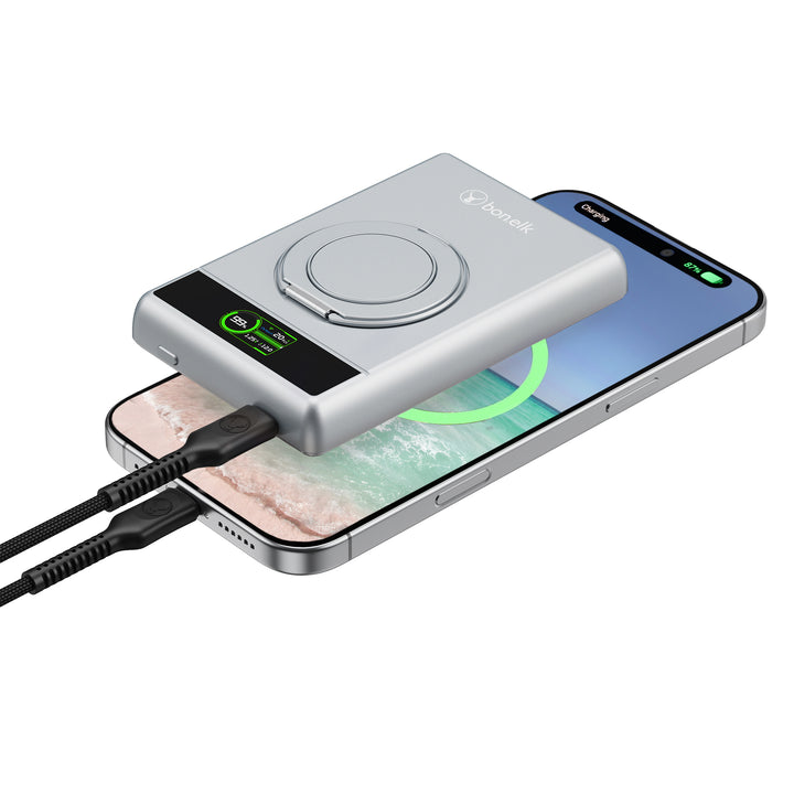 Bonelk Magnetic 5in1 Wireless Charging Power Bank 10k mAh
