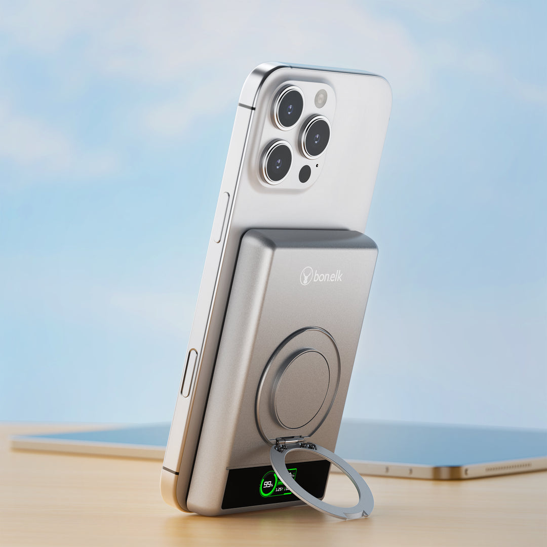 Bonelk Magnetic 5in1 Wireless Charging Power Bank 10k mAh