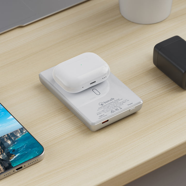 Bonelk Magnetic 5in1 Wireless Charging Power Bank 10k mAh