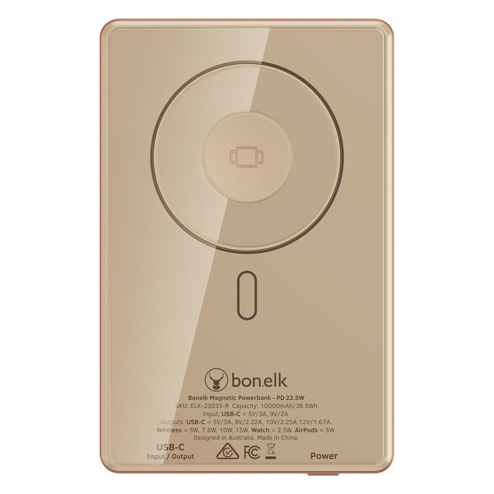 Bonelk Magnetic 5in1 Wireless Charging Power Bank 10k mAh