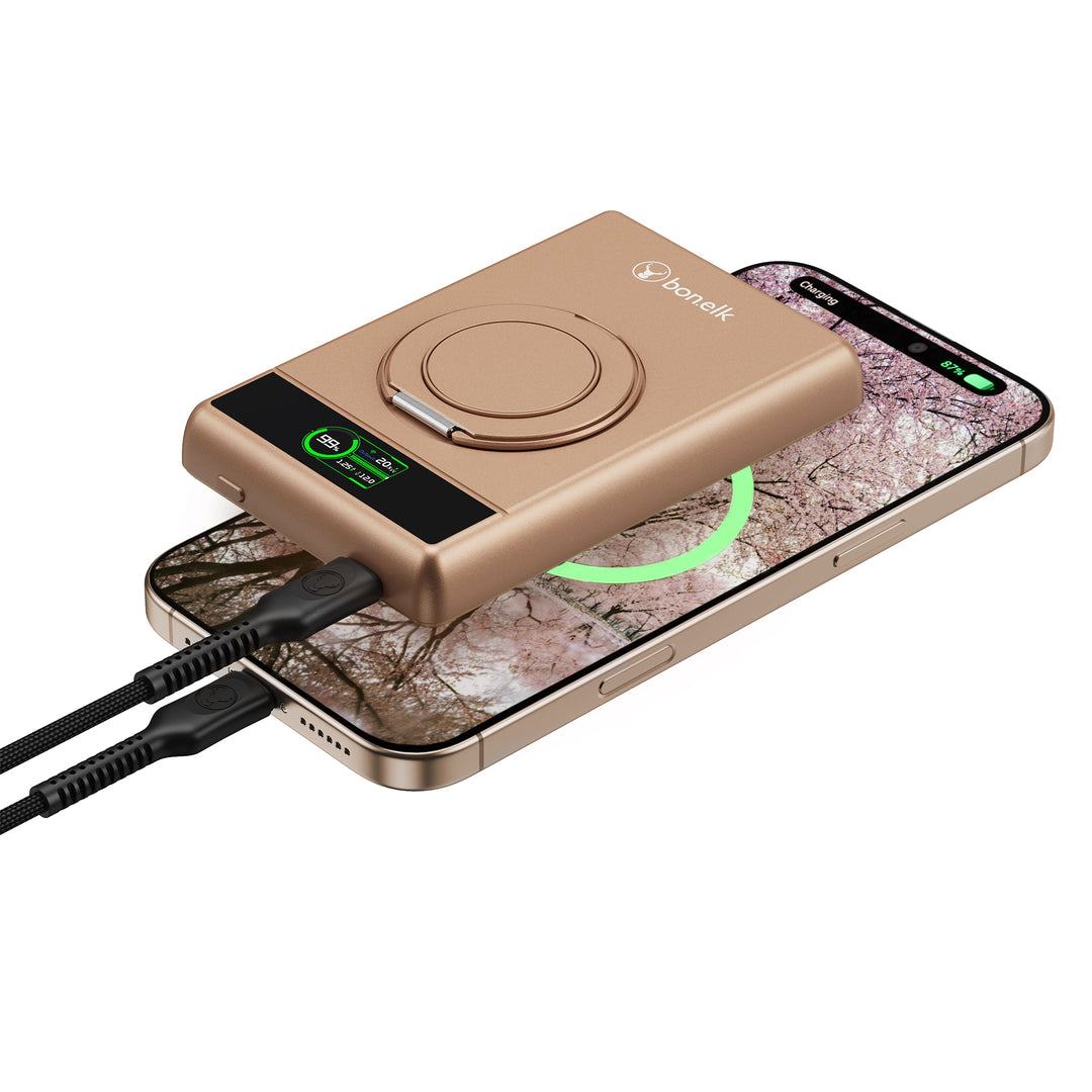 Bonelk Magnetic 5in1 Wireless Charging Power Bank 10k mAh
