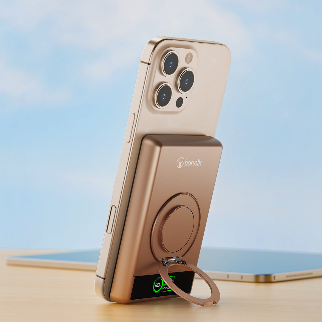 Bonelk Magnetic 5in1 Wireless Charging Power Bank 10k mAh