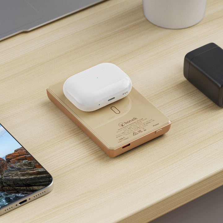 Bonelk Magnetic 5in1 Wireless Charging Power Bank 10k mAh