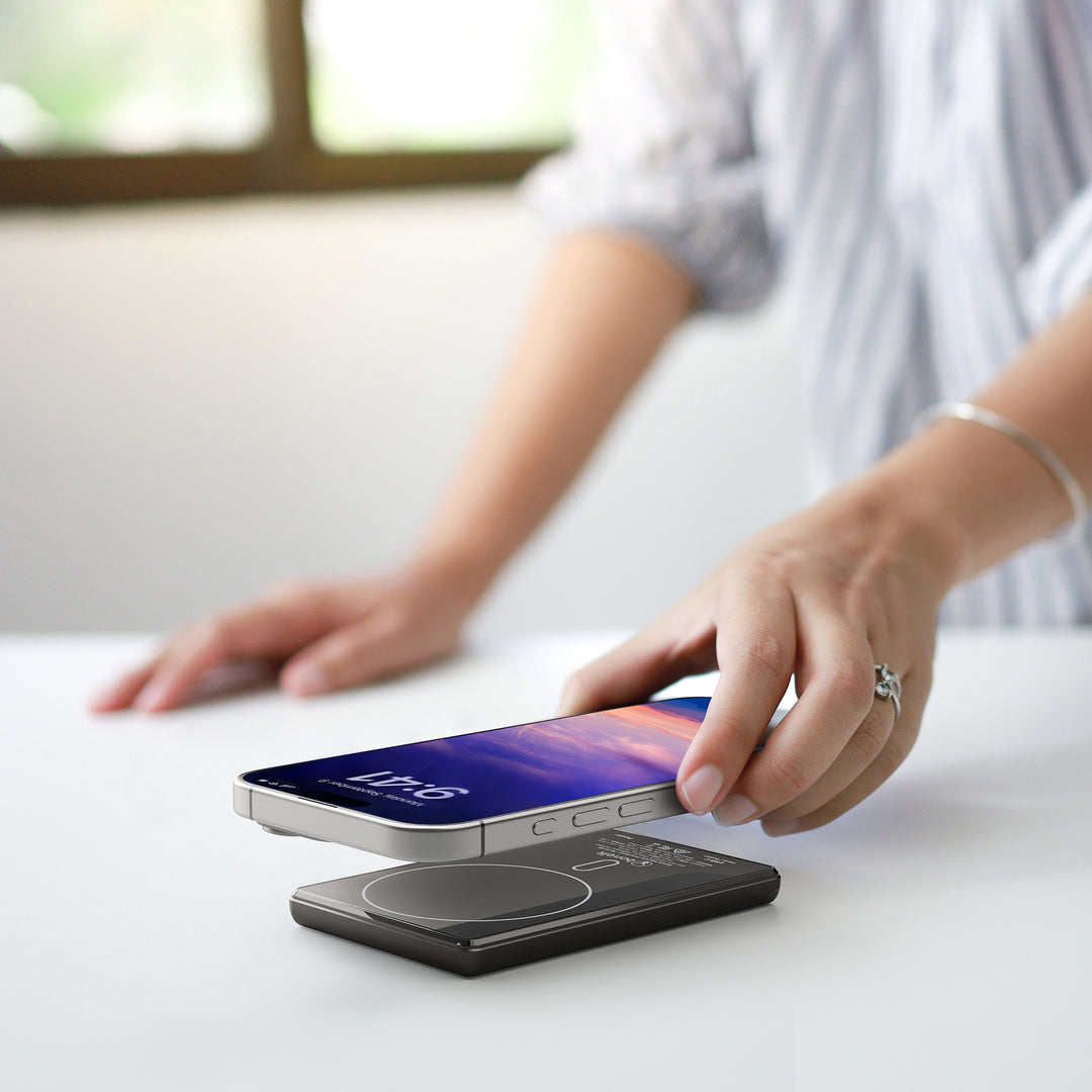 Bonelk Magnetic 4in1 Wireless Charging Power Bank 5k mAh - Space Grey