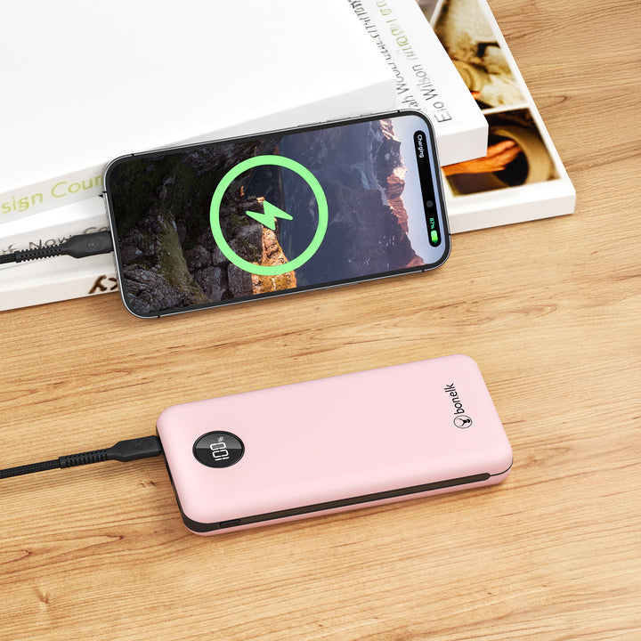 Bonelk Mini Power Bank Pro 20k mAh - Pink