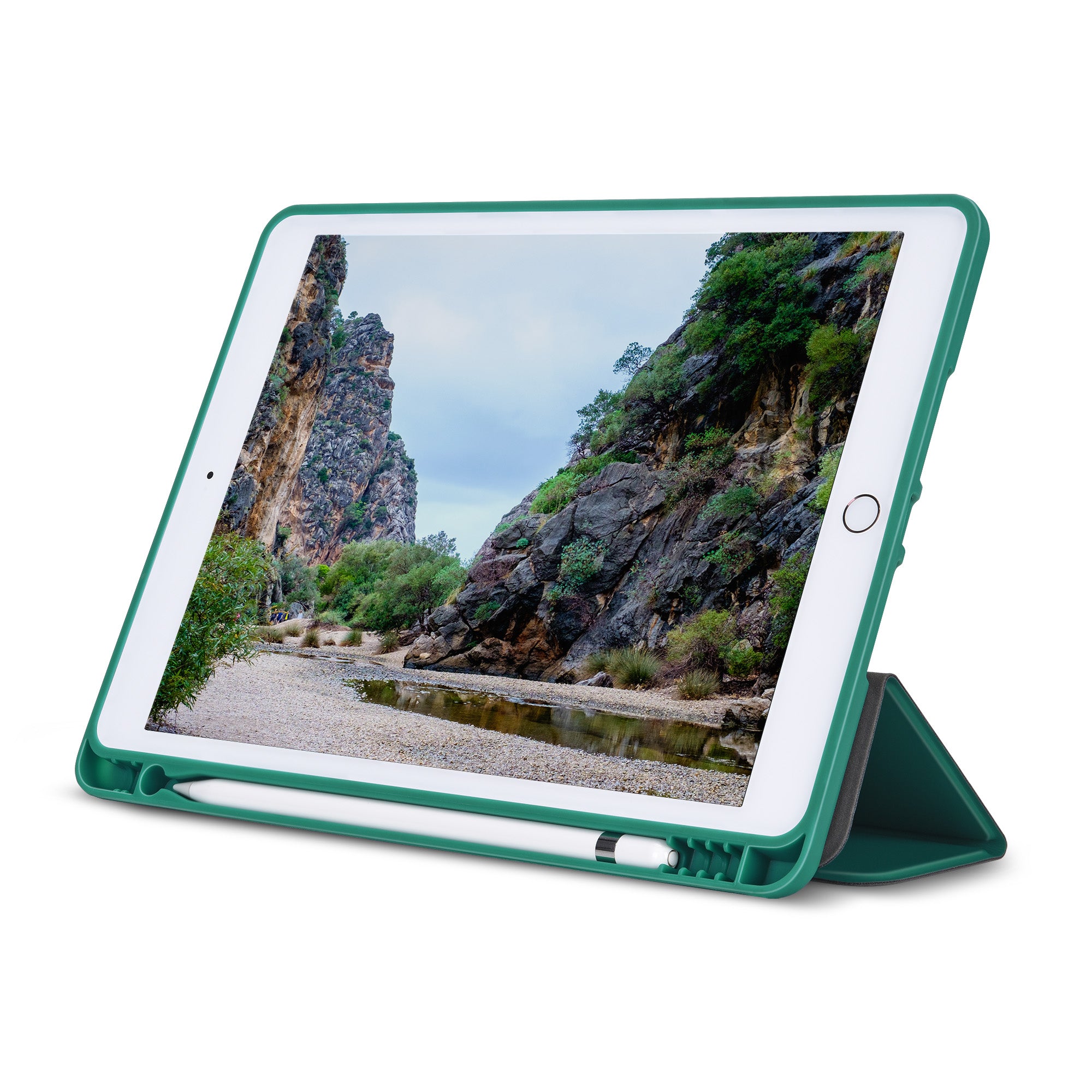 Bonelk Slim Smart Folio Case for iPad 10.2" (7/8/9th Gen.) - Emerald