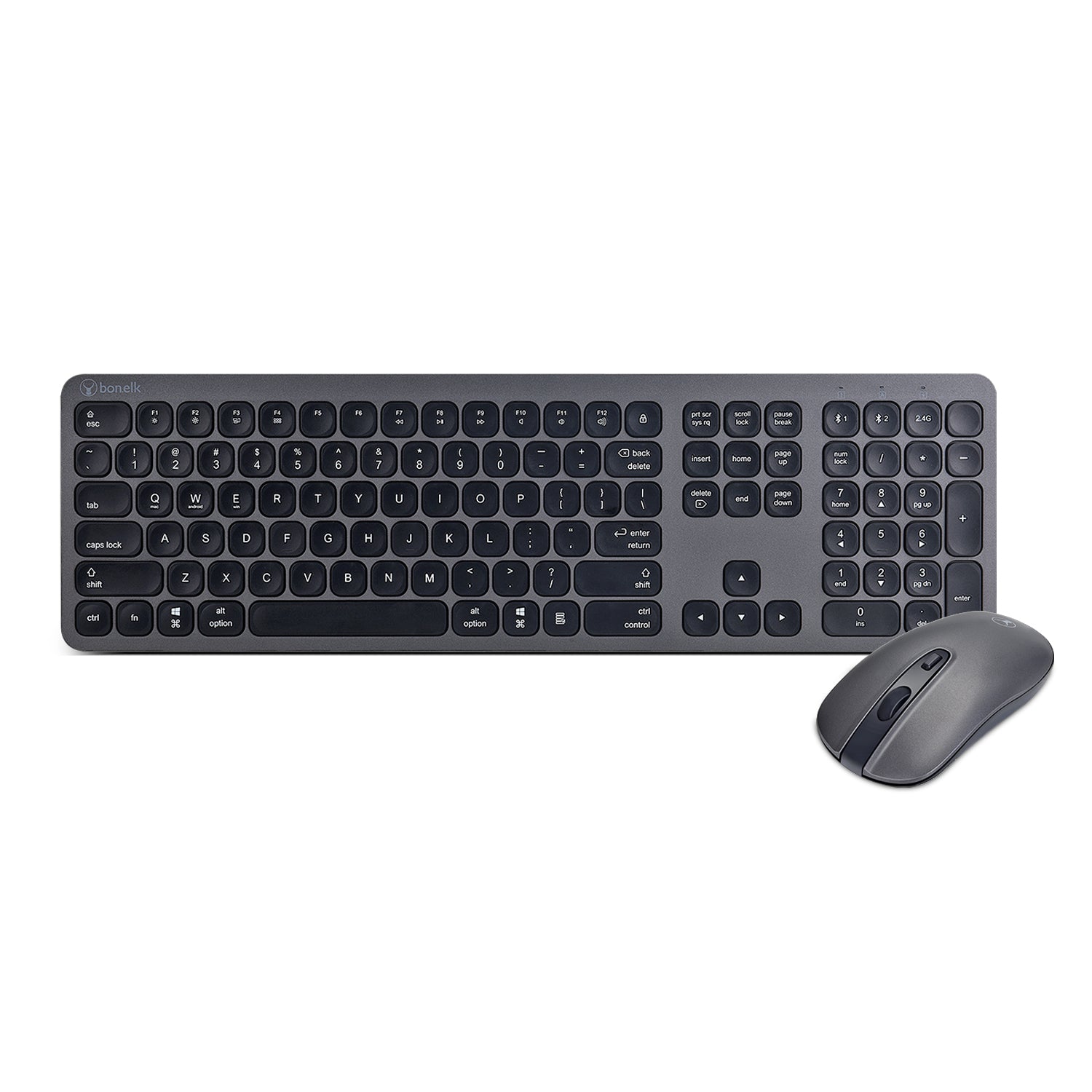 Bonelk Slim Bluetooth/Wireless Keyboard and Mouse Combo, KM-447