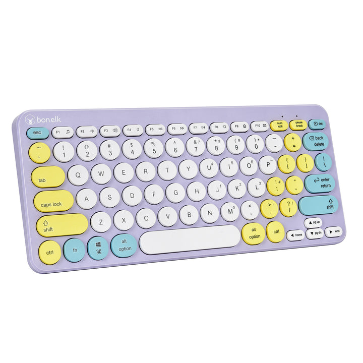 Bonelk Wireless Keyboard and Mouse Combo, Compact, KM-383 - Lilac