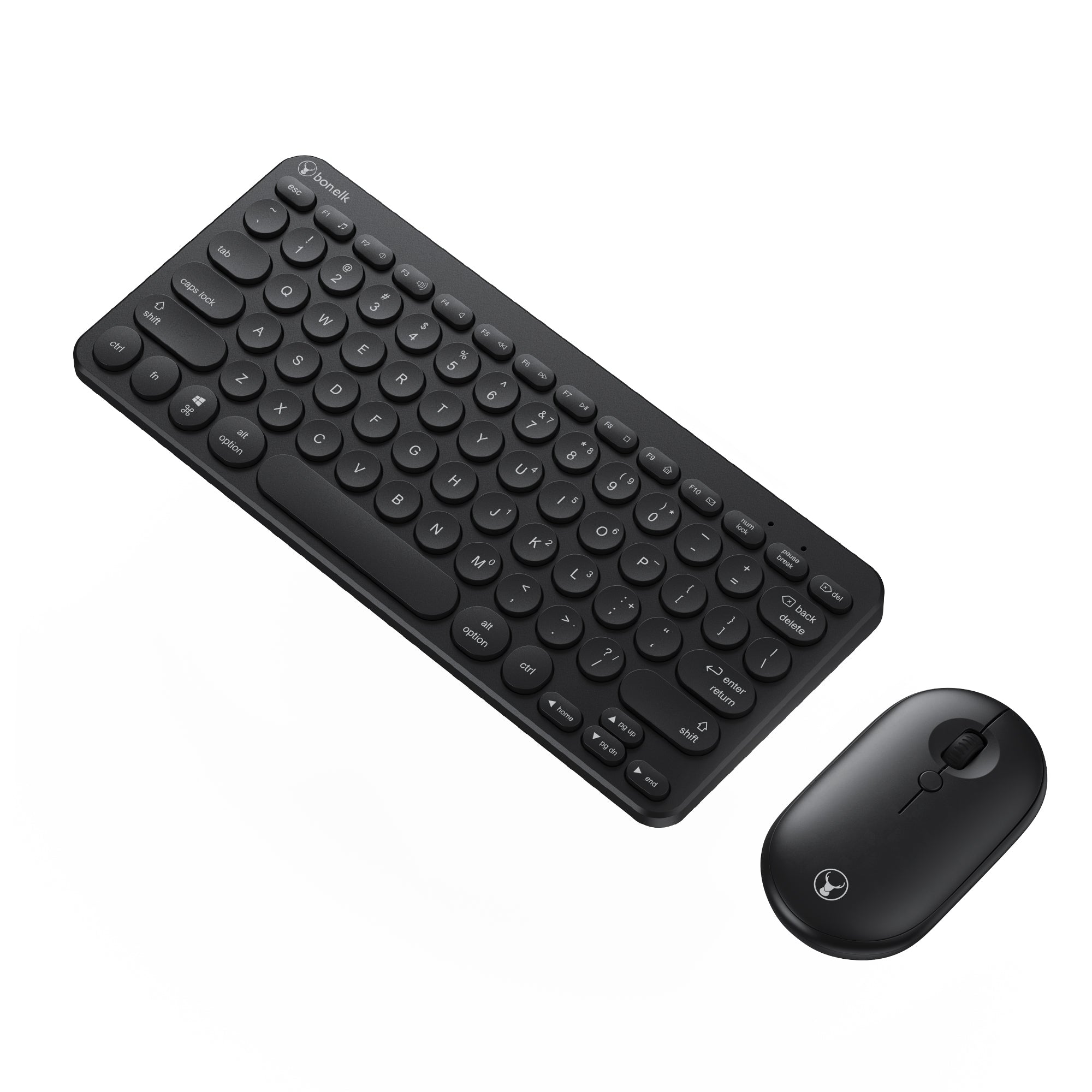 Bonelk Wireless Keyboard and Mouse Combo, Compact, KM-383