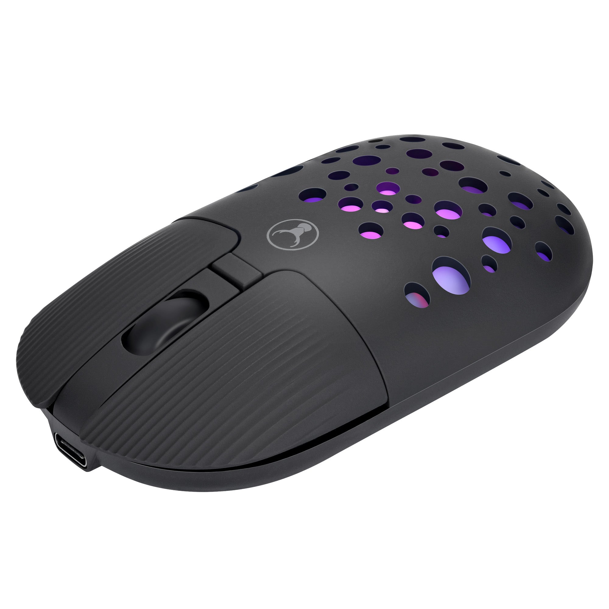 Bonelk Bluetooth/Wireless RGB 4D Mouse, 800-1600 DPI, USB-C, M-270